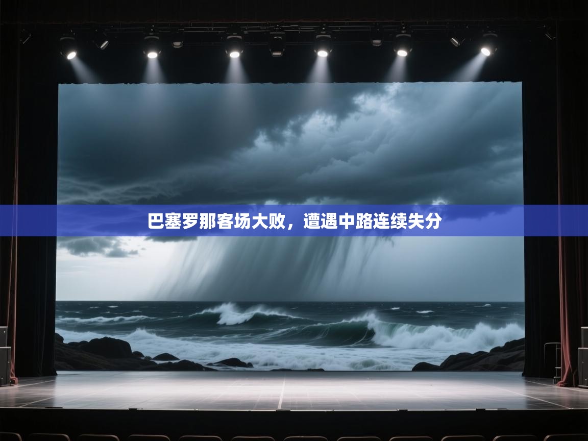 巴塞罗那客场大败，遭遇中路连续失分  第1张